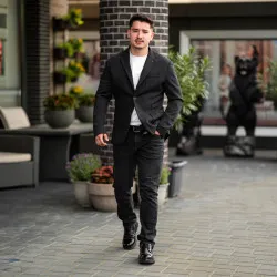 Chaussures élégantes hommes 972 noir florantic combiné