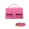 Sac à main pour femme à bandoulière 028g rose fuchsia