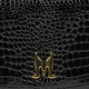 Sac à main femme bandoulière 029g croco vernis noir