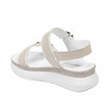 Sandales femme 5106 blanc+ivoire