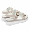 Sandales femme 5106 blanc+ivoire
