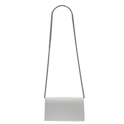 Sac à main femme bandoulière 029g 01 croco blanc