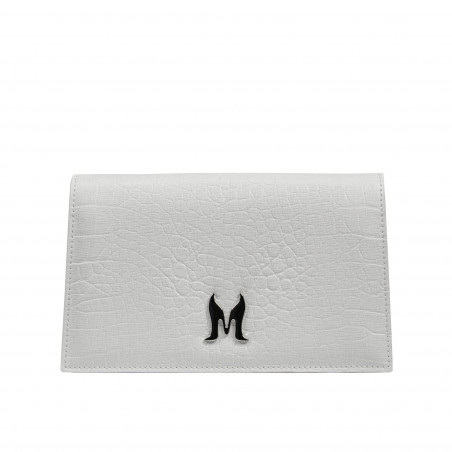 Sac à main femme bandoulière 029g 01 croco blanc