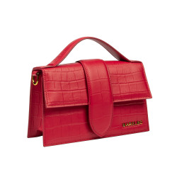 Sac à main femme bandoulière 028g croco rouge