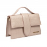 Sac à bandoulière femme 028g croco beige