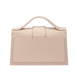 Sac à bandoulière femme 028g croco beige