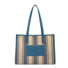 Sac de plage pour femme 031g bleu combiné