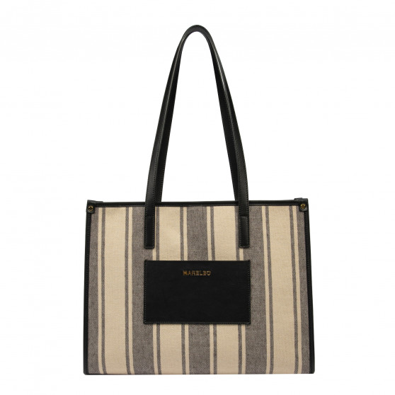 Sac de plage pour femme 031g noir combiné Sac de plage pour femme 031g noir combiné