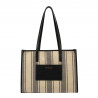 Sac de plage pour femme 031g noir combiné
