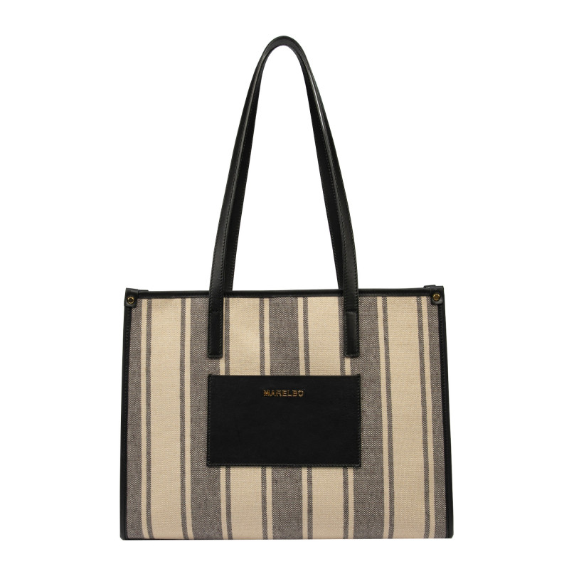 Sac de plage pour femme 031g noir combiné