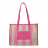 Sac de plage pour femme 031g rose barbie combiné