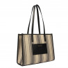 Sac de plage pour femme 031g noir combiné
