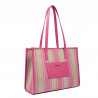 Sac de plage pour femme 031g rose barbie combiné
