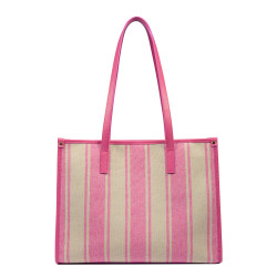 Sac de plage pour femme 031g rose barbie combiné