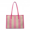 Sac de plage pour femme 031g rose barbie combiné