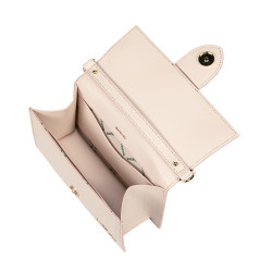 Sac à bandoulière femme 028g croco beige