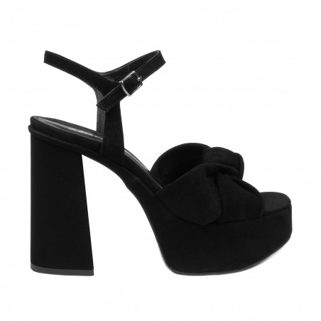 Sandales femme 1310 noir velours