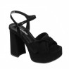Sandales femme 1310 noir velours