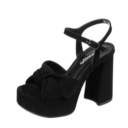 Sandales femme 1310 noir velours