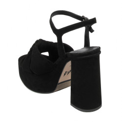 Sandales femme 1310 noir velours