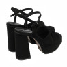 Sandales femme 1310 noir velours