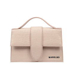 Sac à main femme épaule 028g 01 croco beige