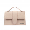 Sac à main femme épaule 028g 01 croco beige