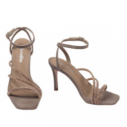 Sandales femme 1337 velours sable