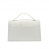 Sac à main femme bandoulière 028g 01 croco blanc