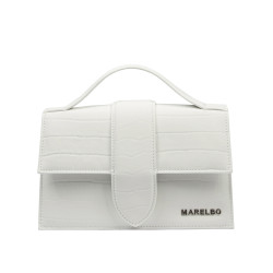 Sac à main femme bandoulière 028g 01 croco blanc