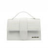 Sac à main femme bandoulière 028g 01 croco blanc