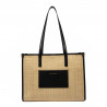 Sac de plage femme 031g raphia combiné