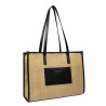 Sac de plage femme 031g raphia combiné