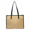 Sac de plage femme 031g raphia combiné
