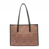 Sac de plage femme 031-1g motif rose combiné