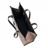 Sac de plage femme 031-1g motif rose combiné
