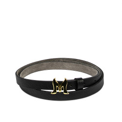 Ceinture femme 42m noir pressé