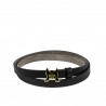 Ceinture femme 42m noir pressé