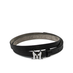 Ceinture femme 42-1m noir pressé