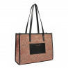 Sac de plage pour femme 031g motif rose combiné