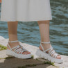 Sandales femme 5110 blanc lifestyle