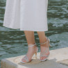 Sandales femme 1337 argent lifestyle