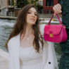 Sac à main femme 022g fuchsia combiné lifestyle