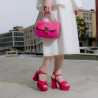 Sac à main femme 022g fuchsia combiné lifestyle