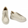 Baskets pour femme 6077 beige combiné