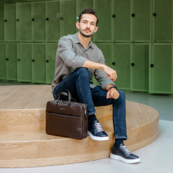 Sacoche ordinateur portable 301g 01 biz marron lifestyle