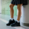 Baskets femme 6074 noir combiné lifestyle