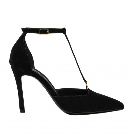 Chaussures élégantes femme 1323 noir velours