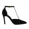 Chaussures élégantes femme 1323 noir velours