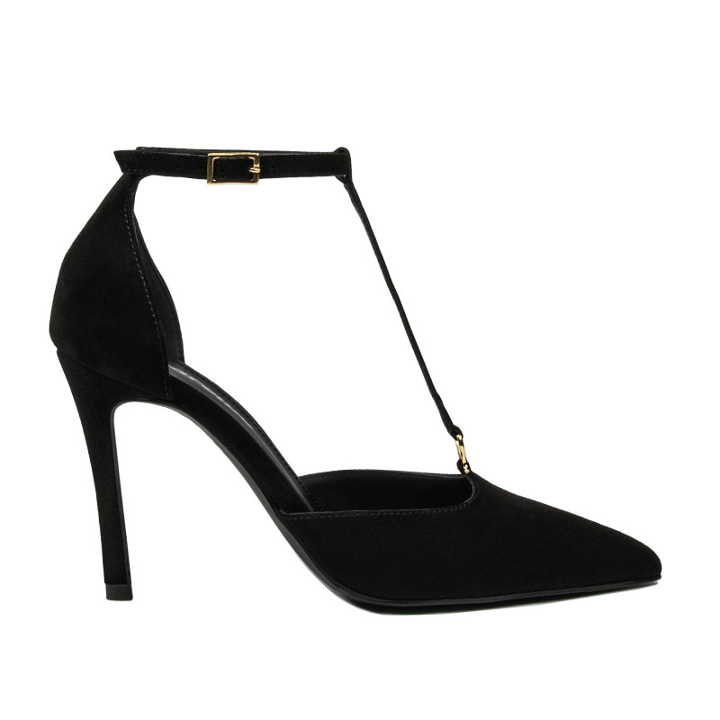 Chaussures élégantes femme 1323 noir velours